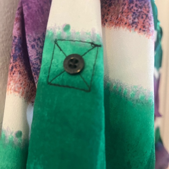 Calvin Klein Purple and Green Long Roll Tab Sleeve - Picture 10 of 12